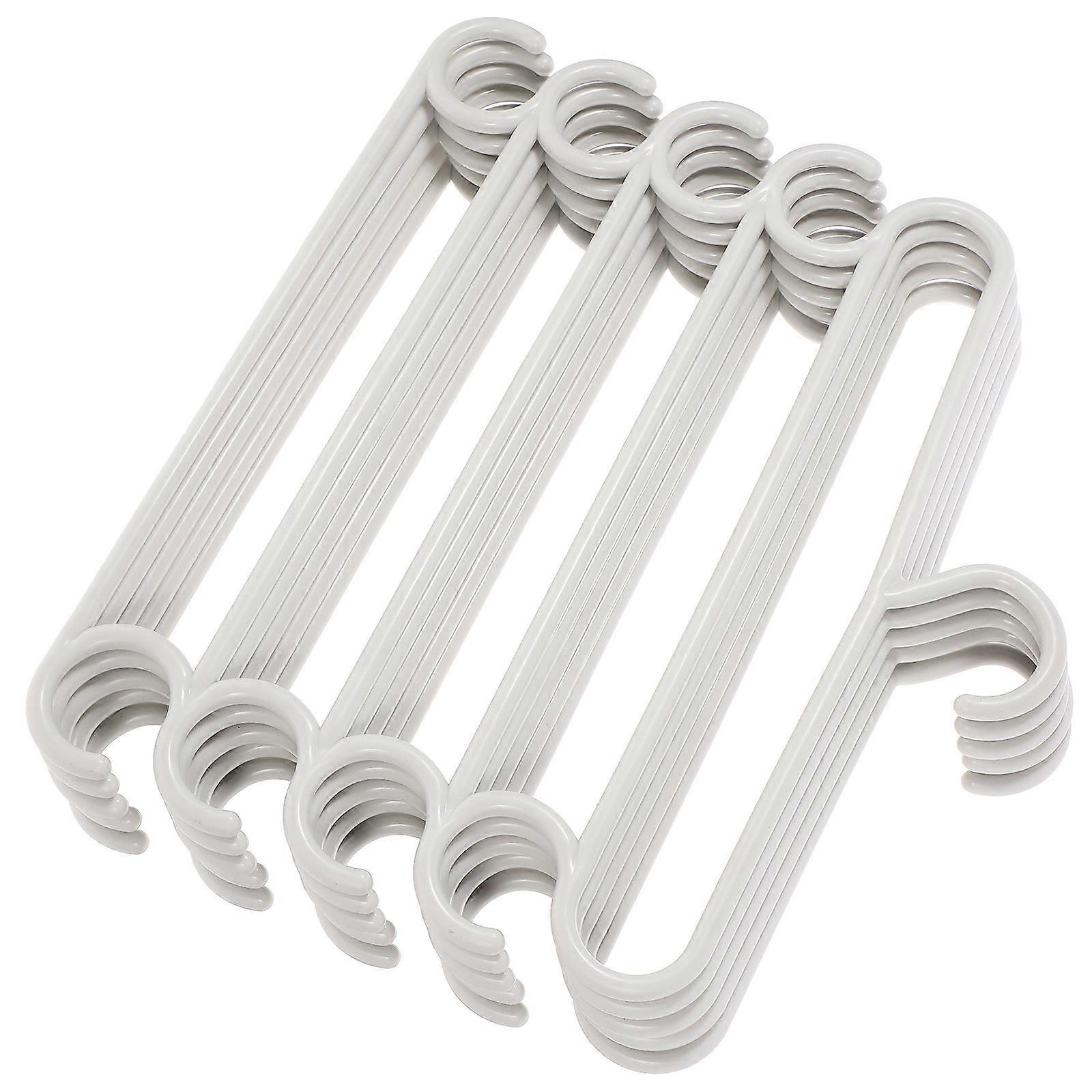 Pants Hangers Space Saving Multi Functional For Dorms Khaki 5Pcs