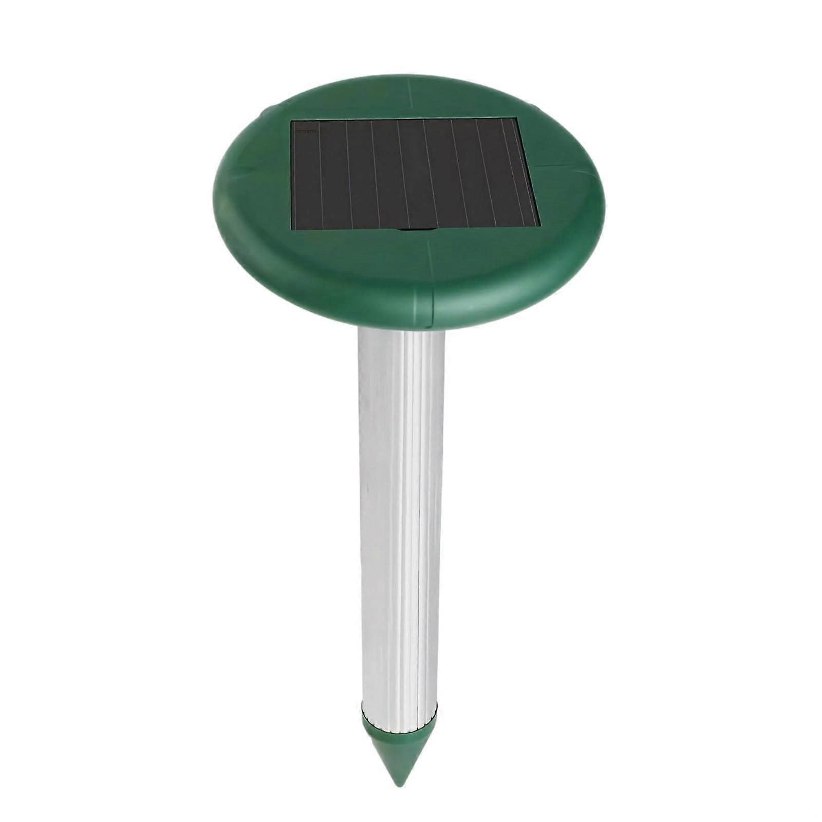 Solar Gopher Repellent with Ultrasonic Bird and Snake Defense, Weatherproof Design, 12.8 x 6.1 Inches