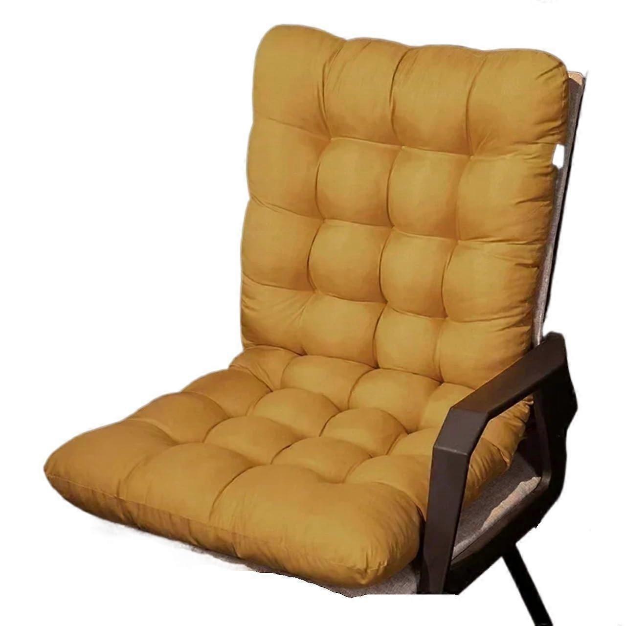 Liegenauflageソリッドクッション、オフィスチェア、ロッキングチェア用の柔らかく快適なシートクッション(黄色、45x100cm)