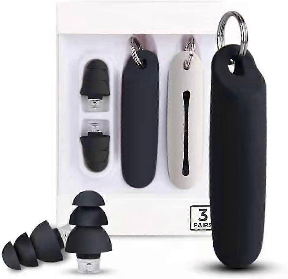 Comfortable Silicone Earplugs - 30 dB Noise Reduction Earplugs for Sleeping Side Sleepers Snoring Working