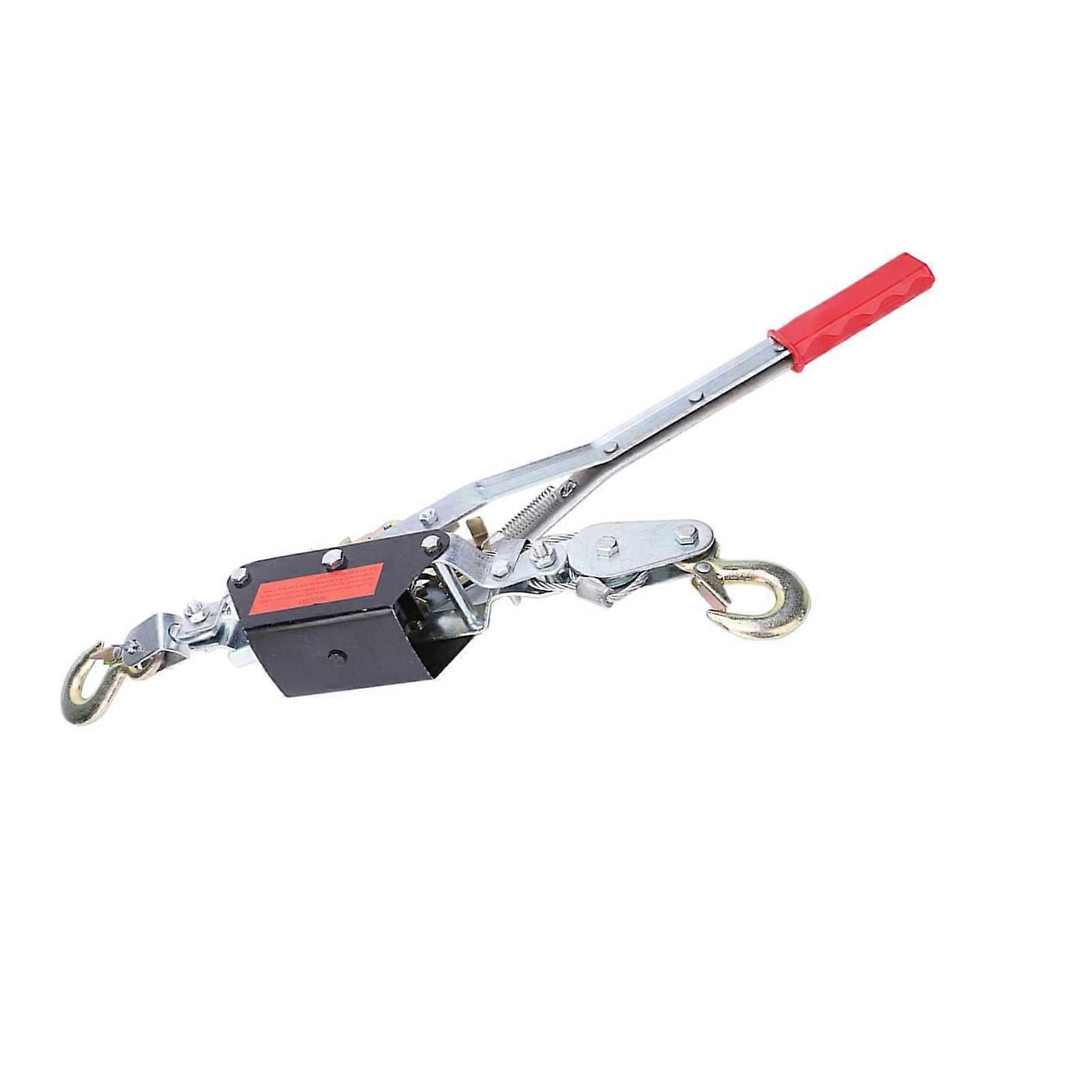 2/4T Wire Rope Hand Puller, Heavy-Duty Steel Mini Wrench, Double Hook Hoisting Tool, 2 Ton Capacity
