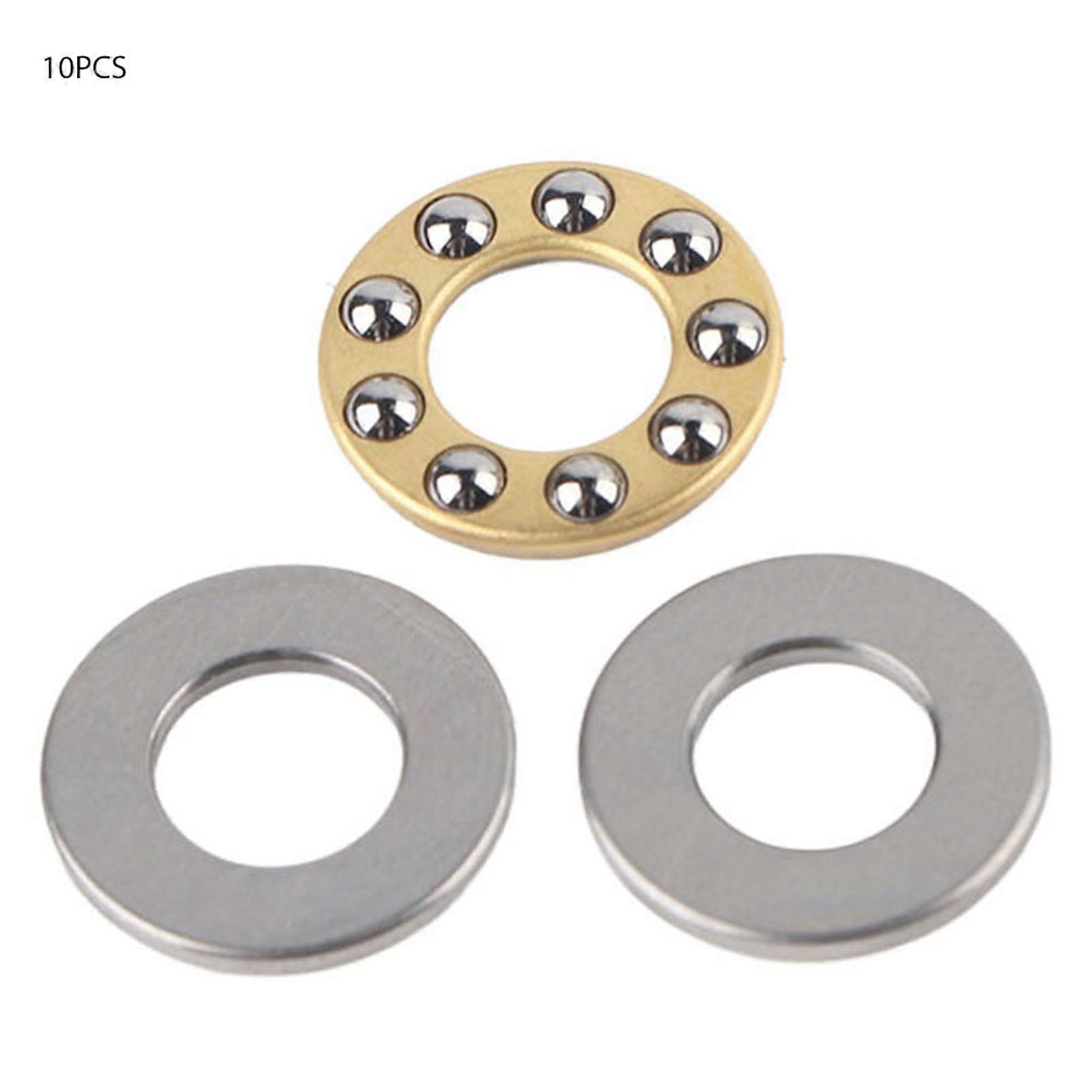10pcs High Precision Miniature Flat Steel Ball Bearings (F8-16M 8 x 16 x 5mm)