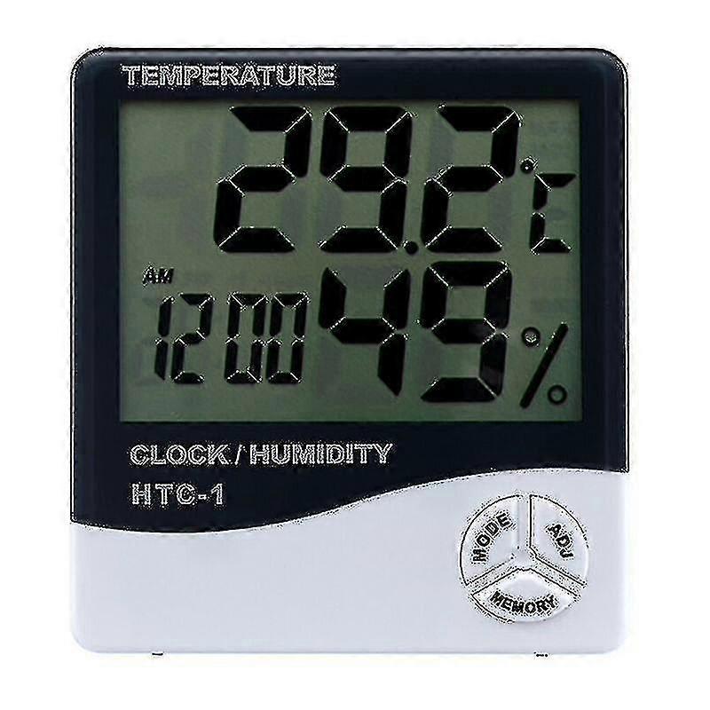 Digital LCD Clocks Featuring Thermometer, Hygrometer, Humidity Meter, and Temperature Display for Home Use