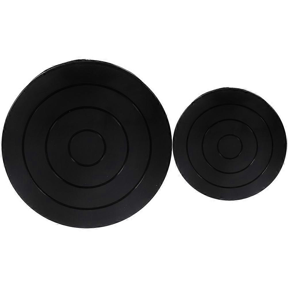Clay Turntable Plastic Pottery Rotation Stand for Cake Decorating 2Pcs