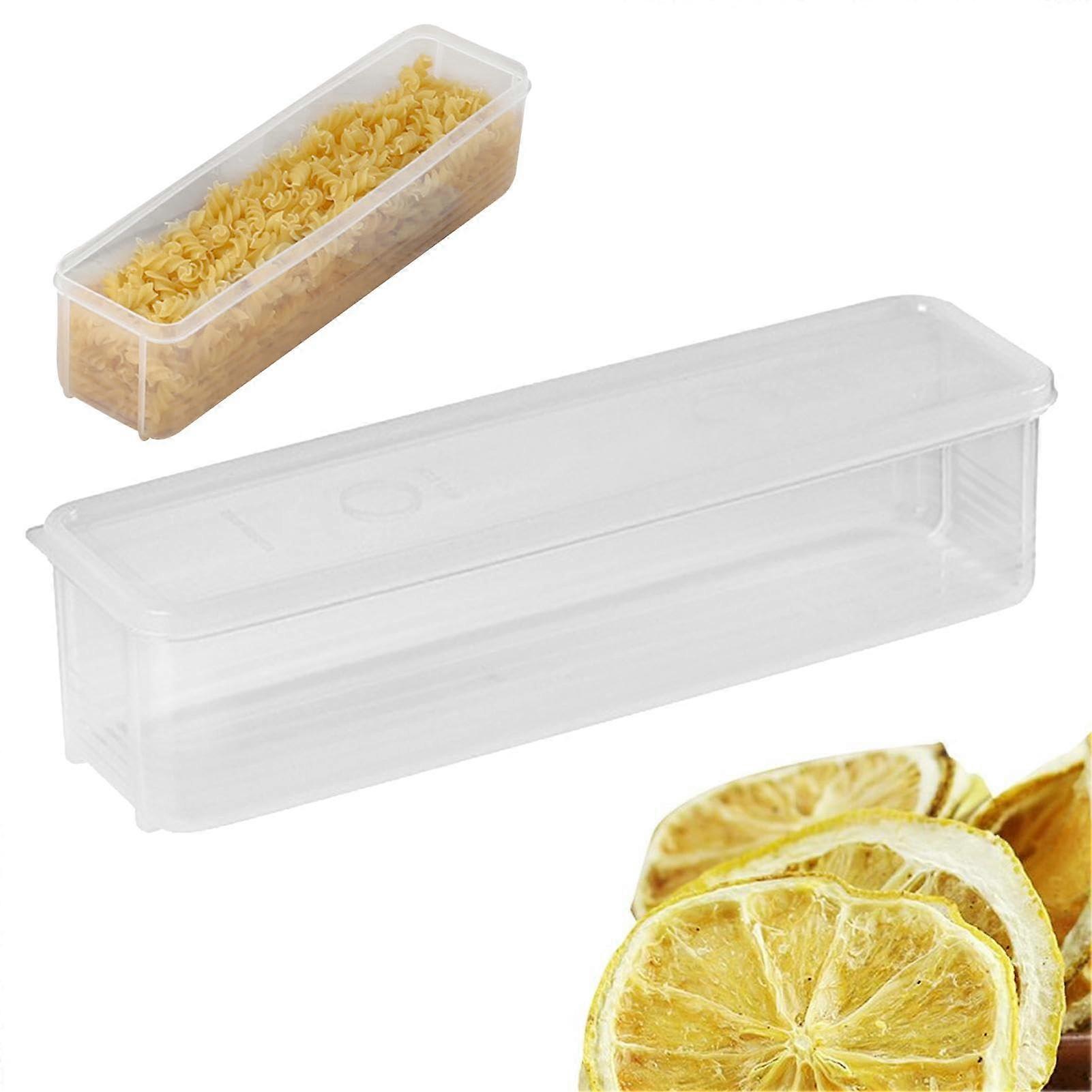 Pasta Storage, Rectangular Pasta Container Organizer, Stackable Spaghetti Containers, Airtight