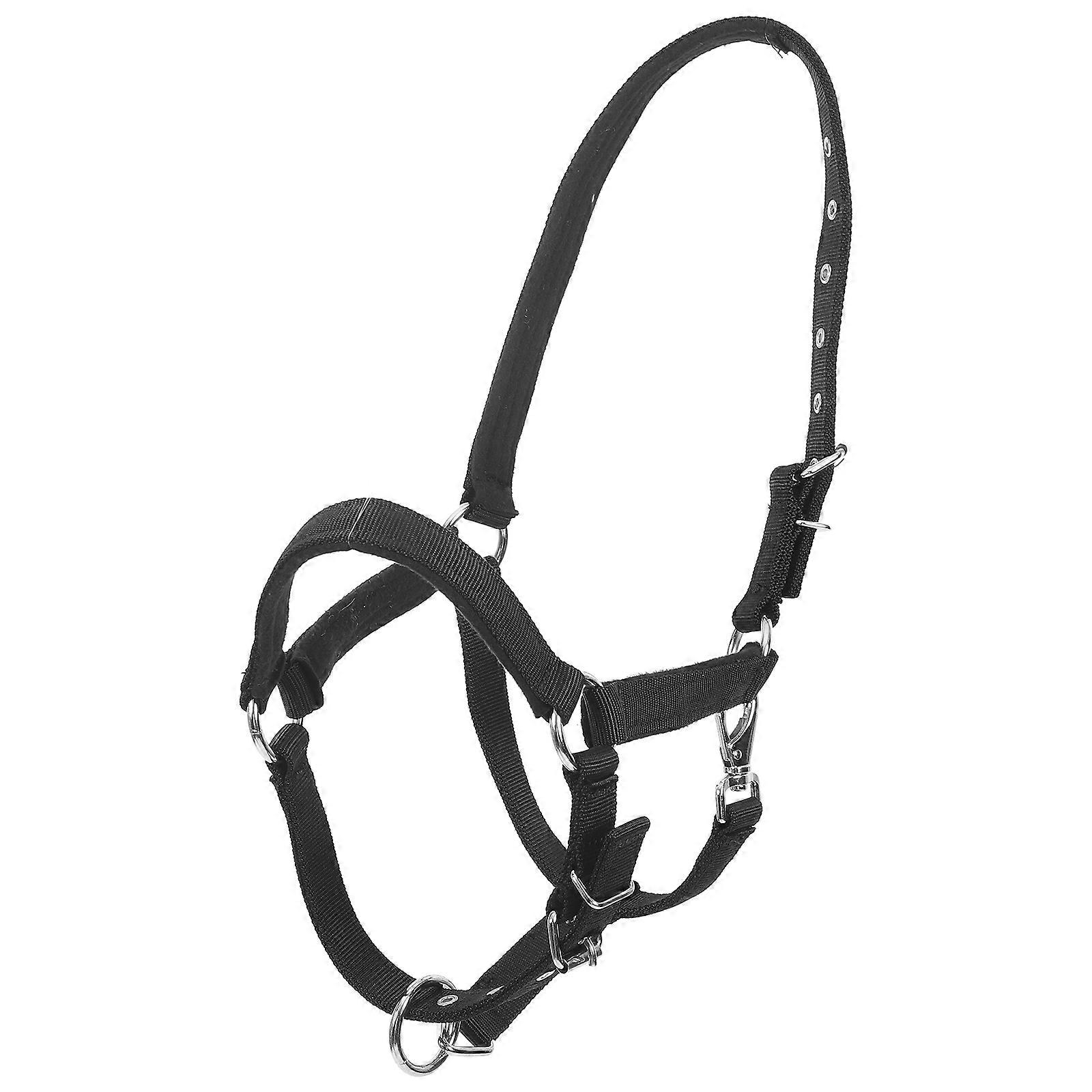 Adjustable Horse Collar Safety Horse Halter Riding Equipment Equestrians Black 50.00X10.00X2.50cm Durability 1Pcs