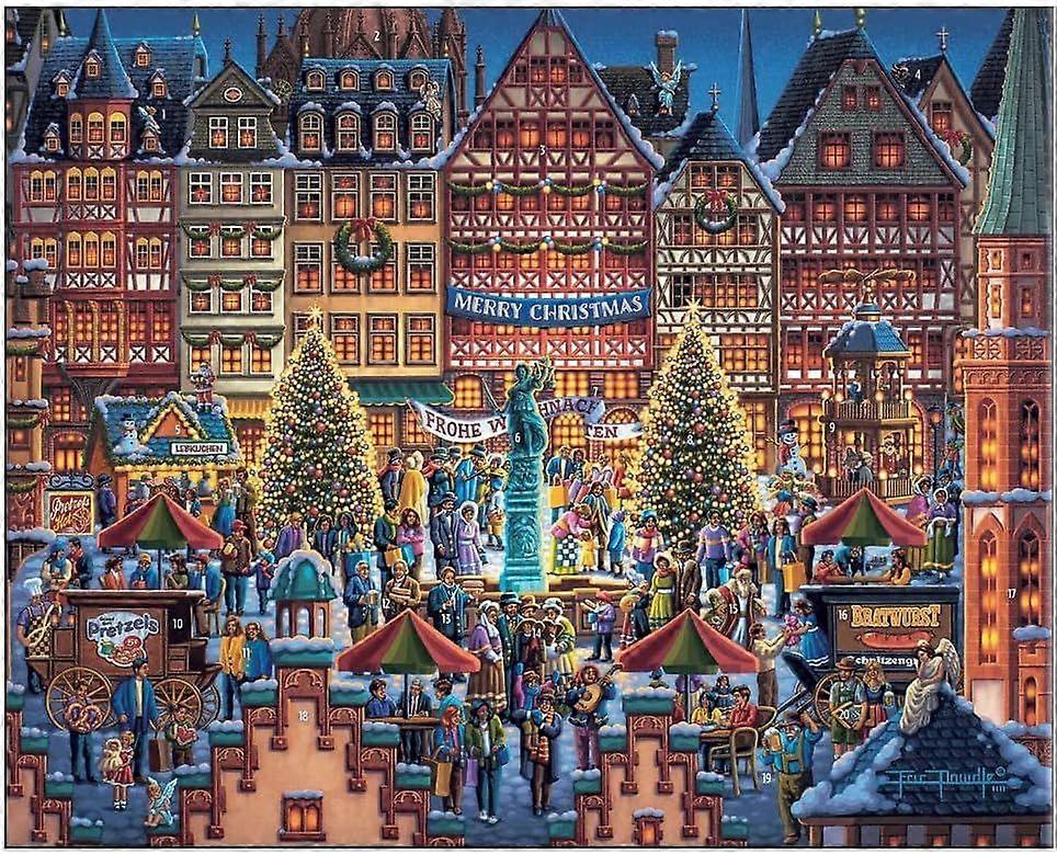 フランクフルト1000ピースジグソーパズル木製ジグソーパズル子供と青年教育訓練減圧抵抗難しい遊びゲームSTY