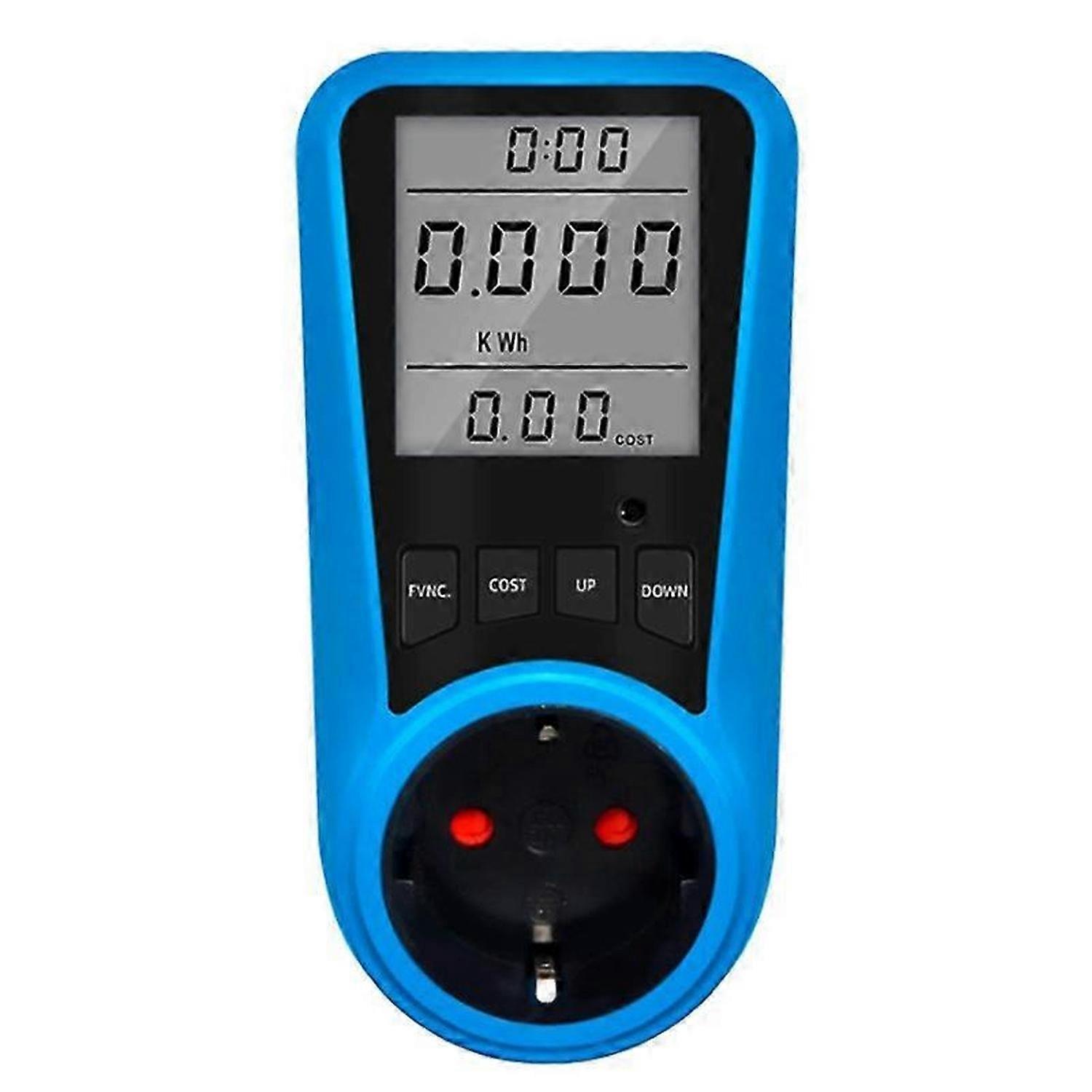 Socket Digital Current Meter Voltmeter AC Power Meter Time Watt Power Energy Tester Wattmeter - EU P
