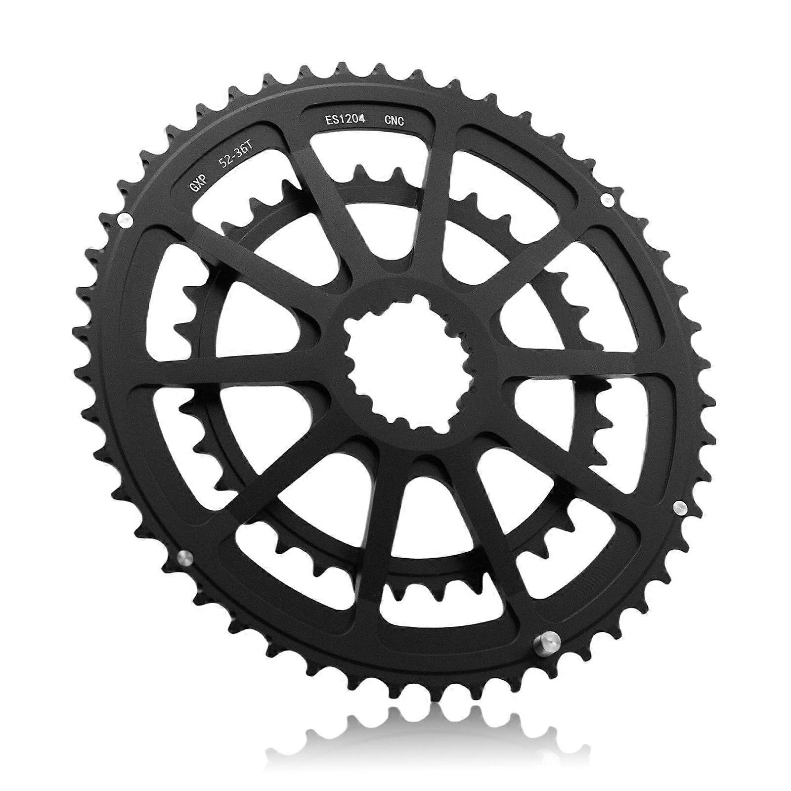 Road bike double chainring narrow wide tooth disc chainrings 5034T/5236T/5339T bicycle chain replacement 52 and 36T.