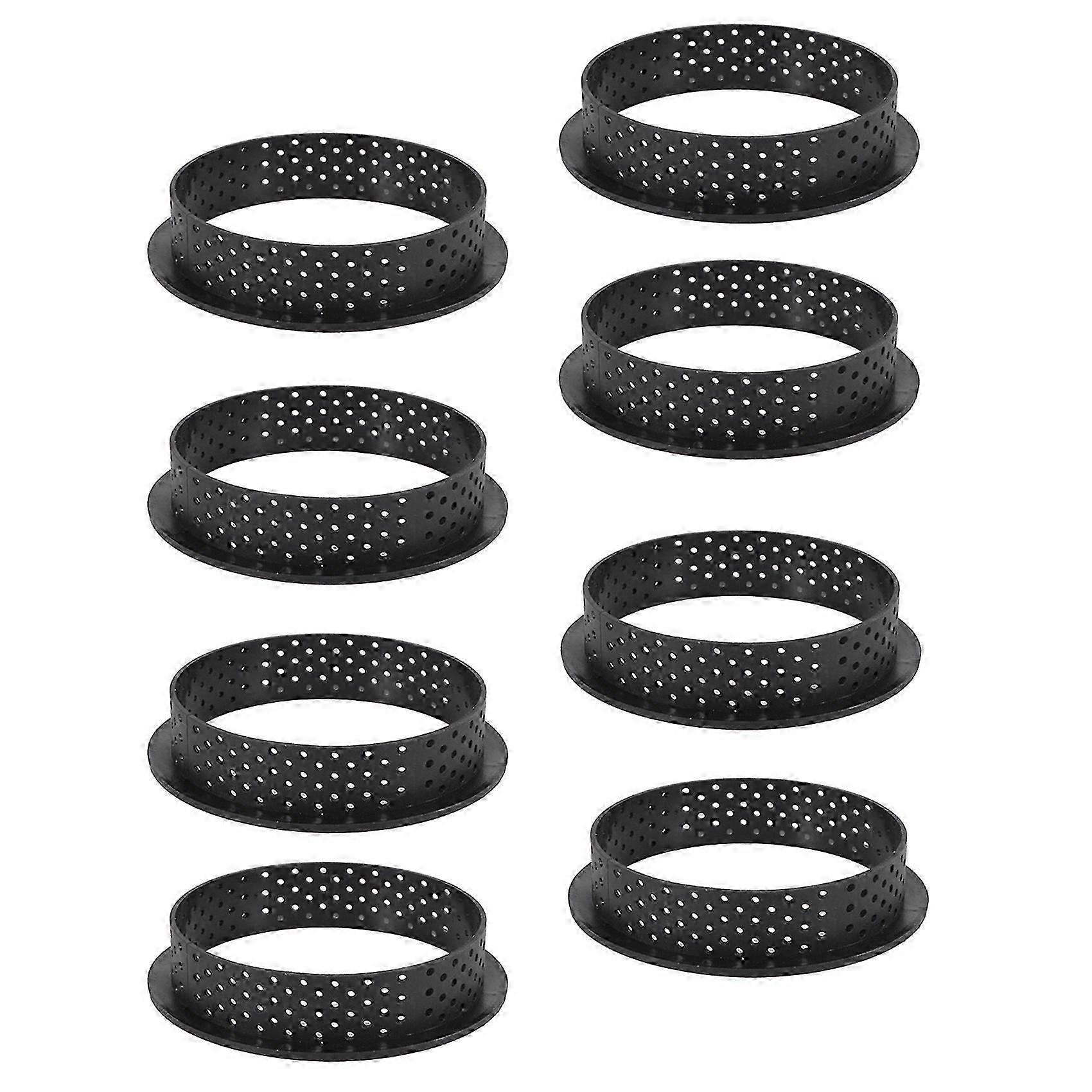 8 PCS Perforated Cake Pan Cutter Round Shape Foam Circle Ring Decorating