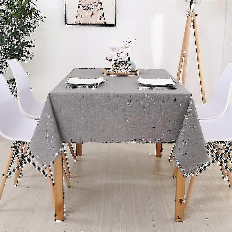 Tovaglia resistente alle macchie di olio impermeabile al 100%, design solido rettangolare semplice e moderno