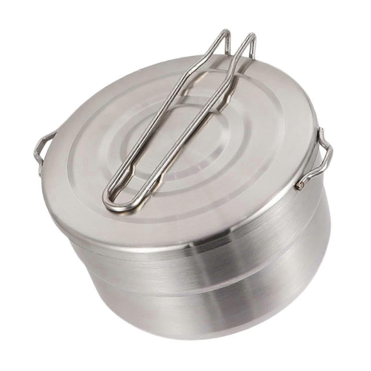 Camping Cooking Pot - Portable Outdoor Cookware Set, High Temperature Resistant, Compact Design, Non-Slip Base for Picnic Use