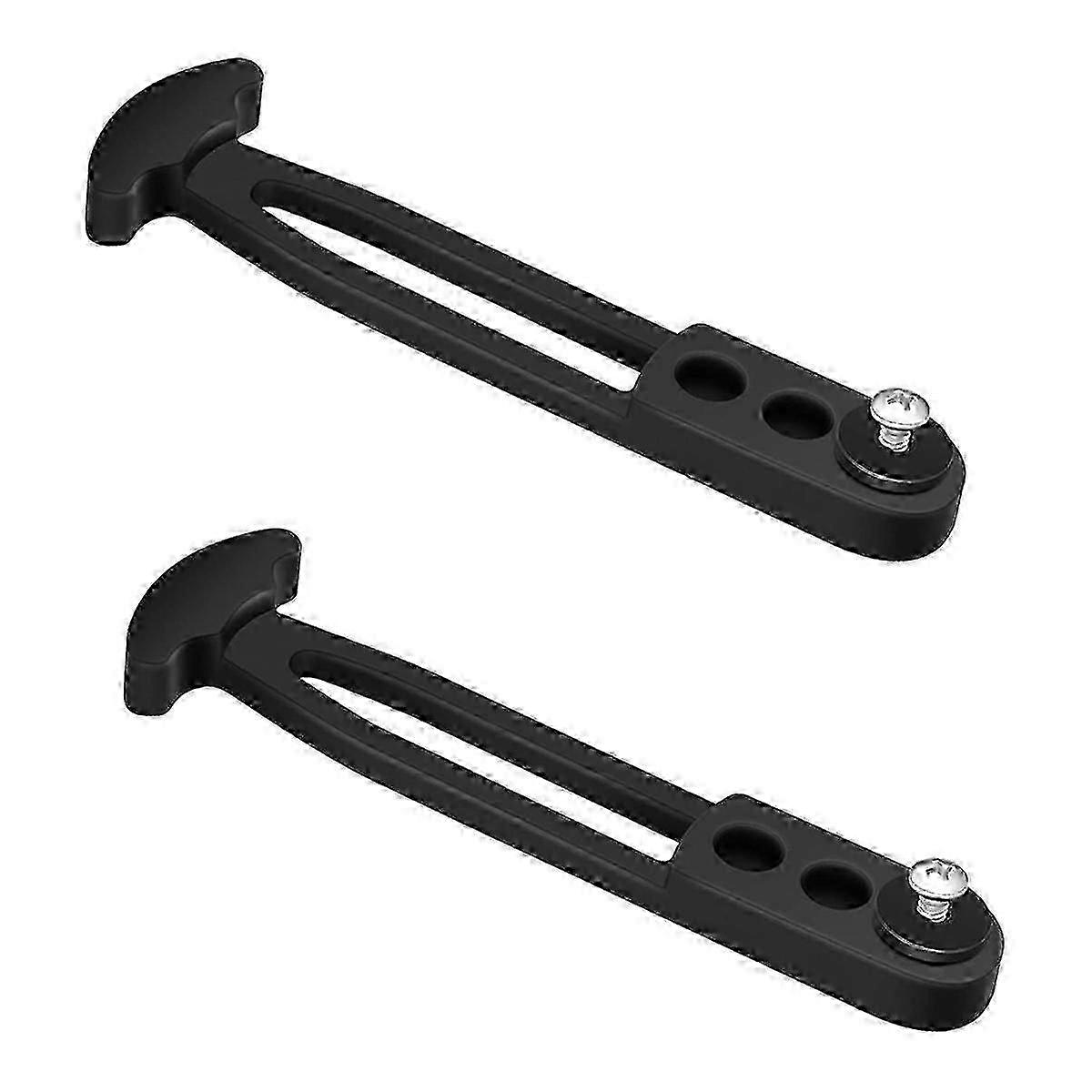 2 Pack Telescoping Boat Ladder Rubber Strap Adjustable Lock Belt with 3-Hole for Pontoon