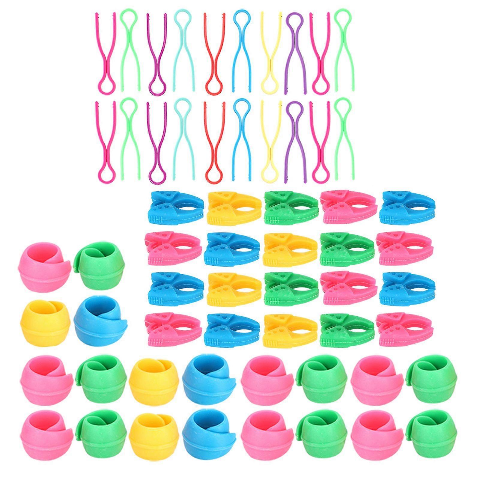 2025 Latest Model  60Pcs Bobbin Thread Buddies Silicone Holder Clips Plastic