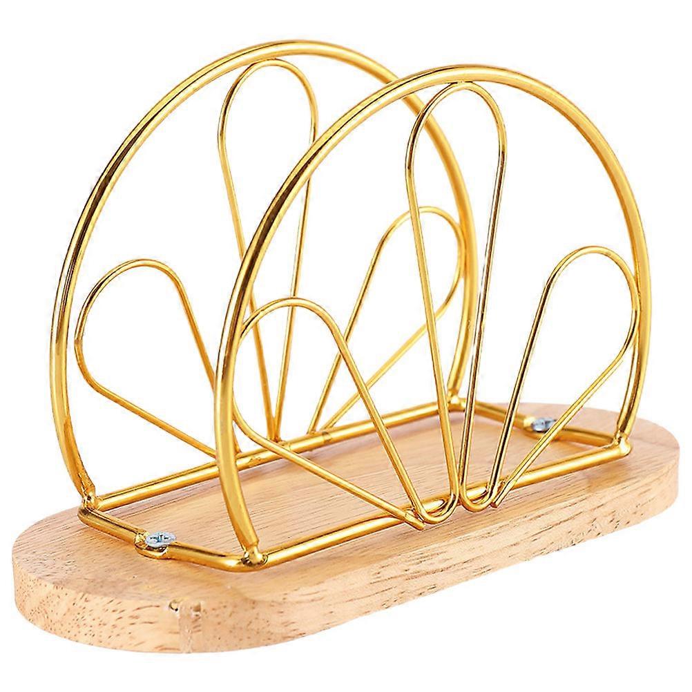 Modern Napkin Holder For Table Dining Setting Stable Base Space Saving Design Golden Color 18.00X12.00X10.00CM 1Pcs