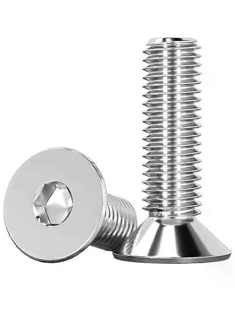 DIN7991 304 εξαγωνική αντιβυθισμένη βίδα κεφαλής M2-M8 βιδών ανοξείδωτου επίπεδη