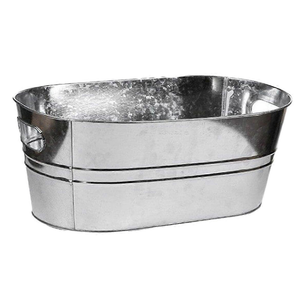 Ice Buckets, Galvanized Tub - Drink Buckets for Parties, Beverage Tub for Barbecue Enthusiasts, Bucket for Drinks