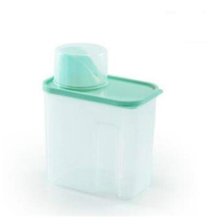 Household Plastic Transparent Washing Powder Storage Box Storage Container 2L