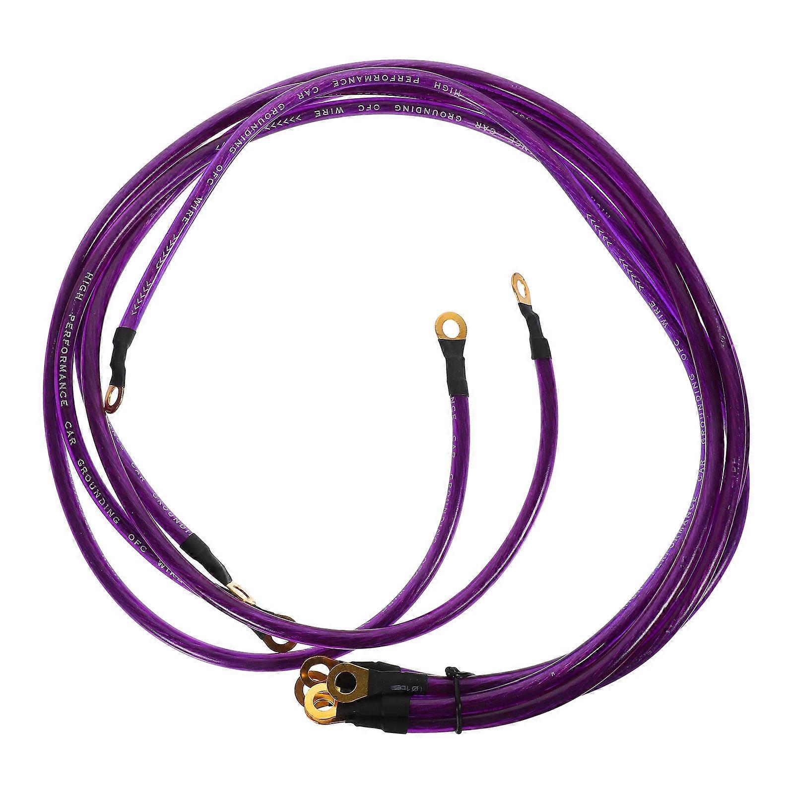 Stereo Subwoofer Cable Stable Current Transfer For Audio Device Blue 5Set