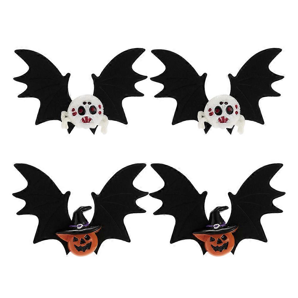 Here's a refined and appealing product description based on your input:
**4PCS Goth Hair Clips Horror Bat Hair Barrettes for Women**
Embrace