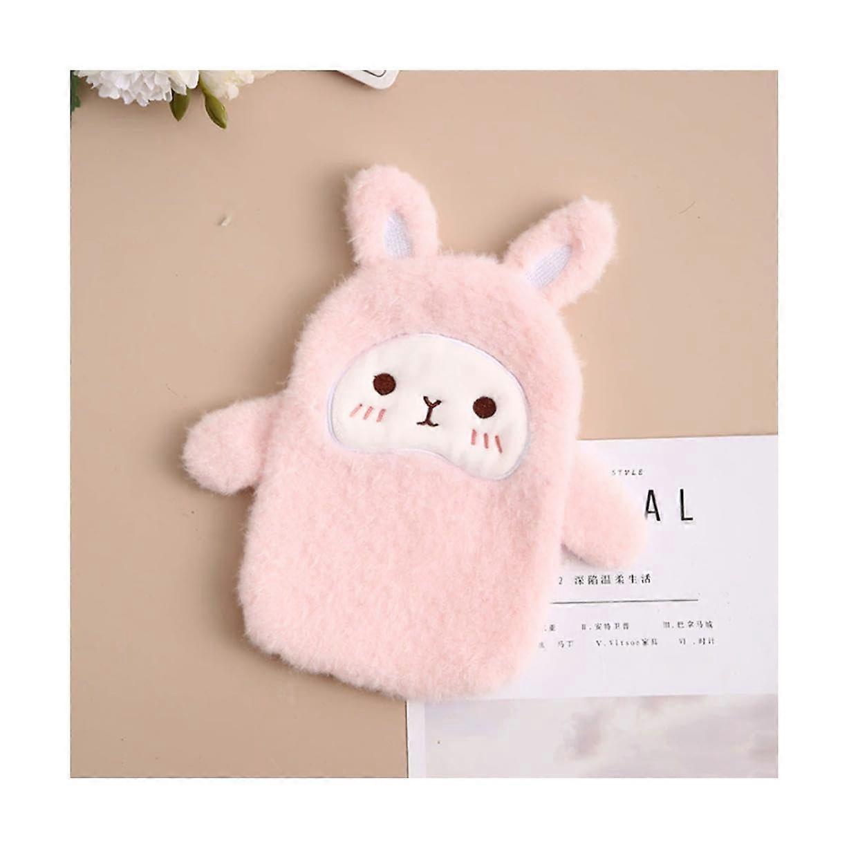 Plush Hot Water Bottle with Soft Cover, Portable Water-Filled Hand Warmer for Comfort, 2L Size, Cute Design