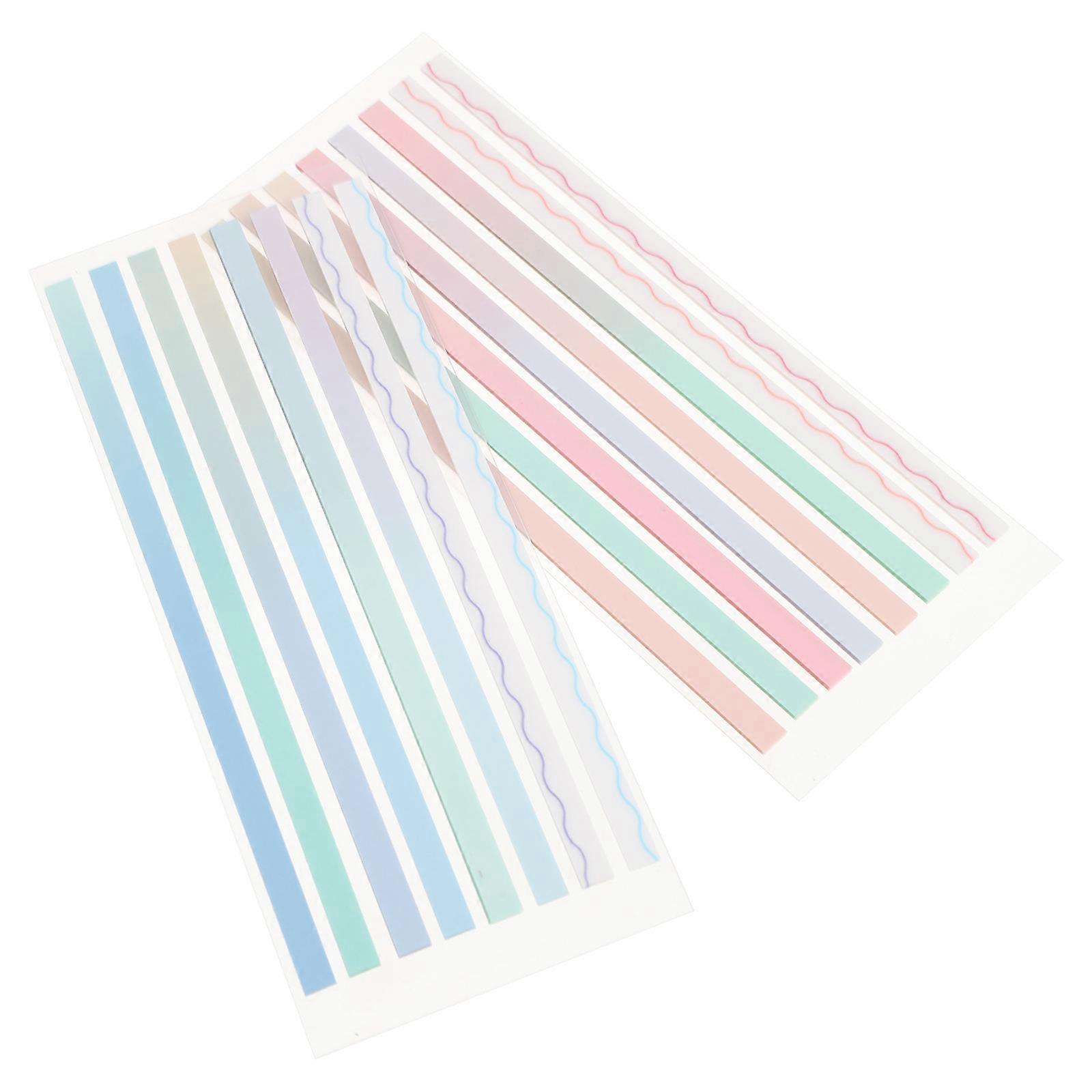 Tab Stickers Adhesive Reading Markers For Study Teaching Classic Color 2 Sets