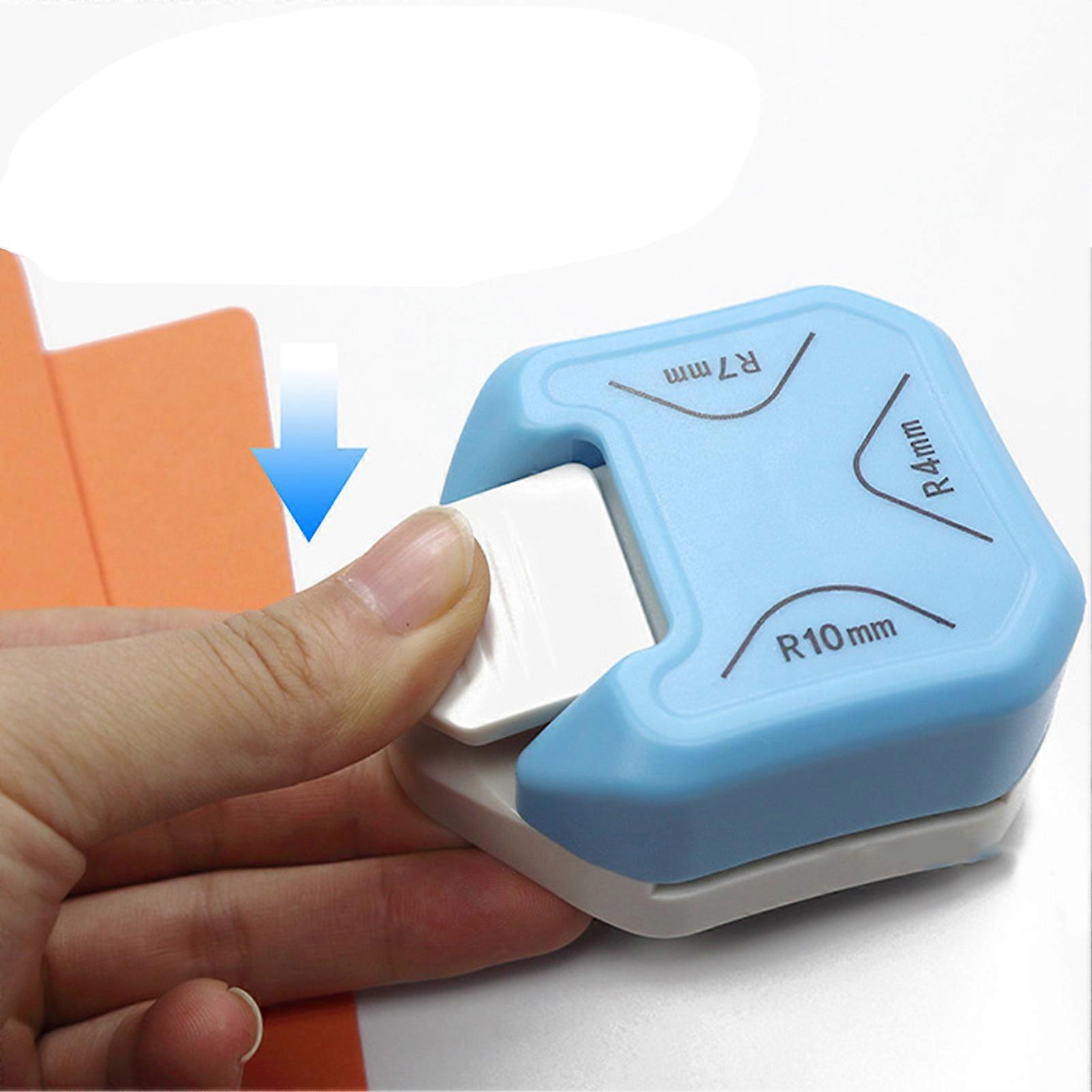 3 in 1 Paper Corner Rounder R4 R7 R10 Cutting Lever Handle Metal Plastic Corner Rounder Cutter Punch