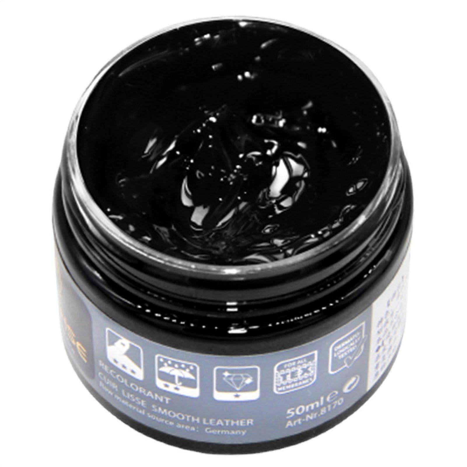Leather Color Furniture - Recoloring Balm and Conditioner for Sofa, Couch, Chair, Car Seats - Deep Conditioning Cream in Black