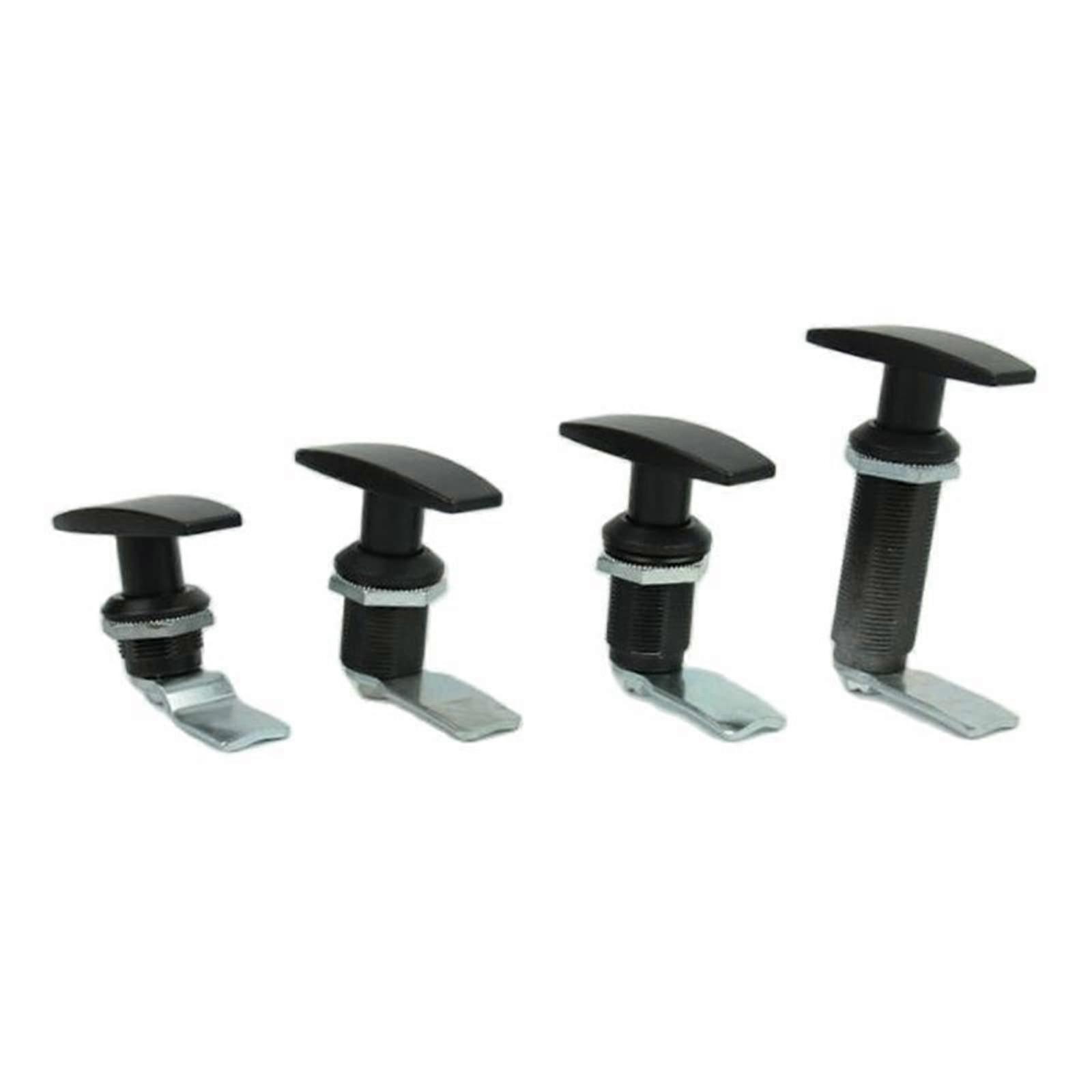 T-Form Handle Lock Telescopic Door Lock for Industrial Cabinets, Black