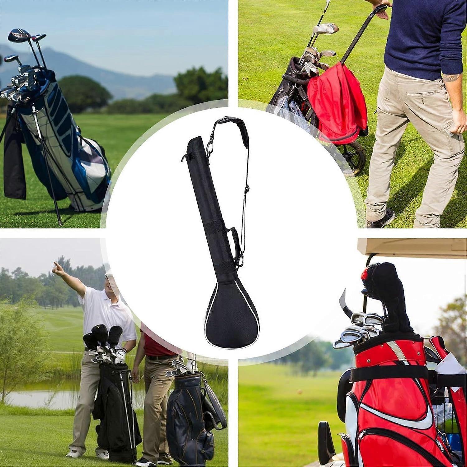 Golf Club Bag For Men Heavy Duty Organizer Equipment Holder Training Course Travel Range Beginners Dad Boyfriend