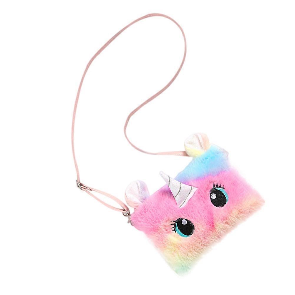 Multipurpose Messenger Bag Trendy Design Rectangular Shape 20x14x1cm Plush Texture Large Capacity 1Pcs