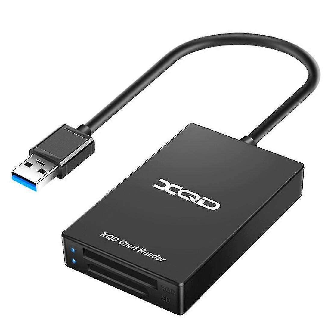 type c usb 3.0 sd xqd memory card reader for windows computer, compatible with m/g series