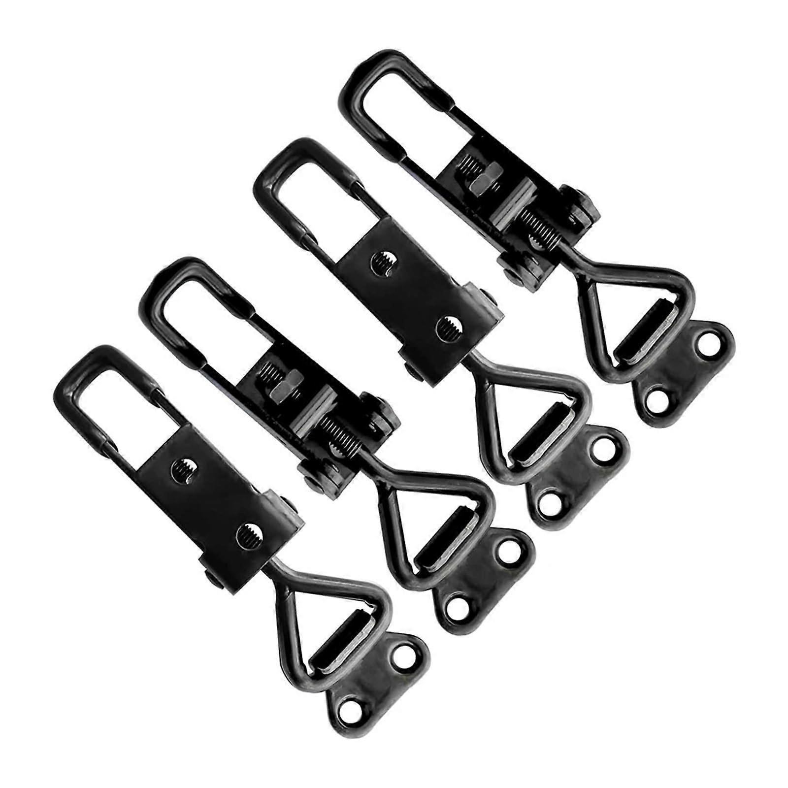 4 Pieces Adjustable Metal Toggle Latch Clamp GH-4001 Quick Release Anti-Slip Push Pull Tool Box Closure 100mm