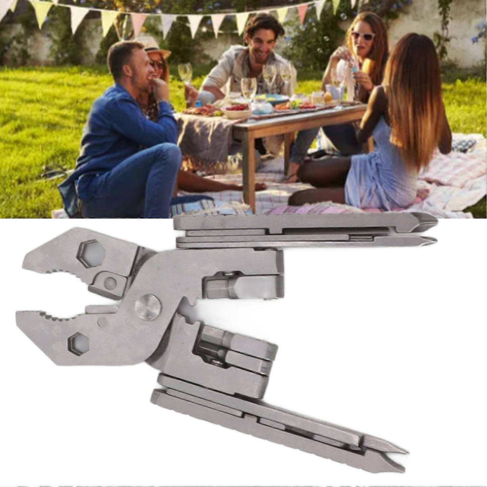 Multitool Pliers Cast Steel Screwdriver Card Needle Wire Stripper Wrench Multi Tool 