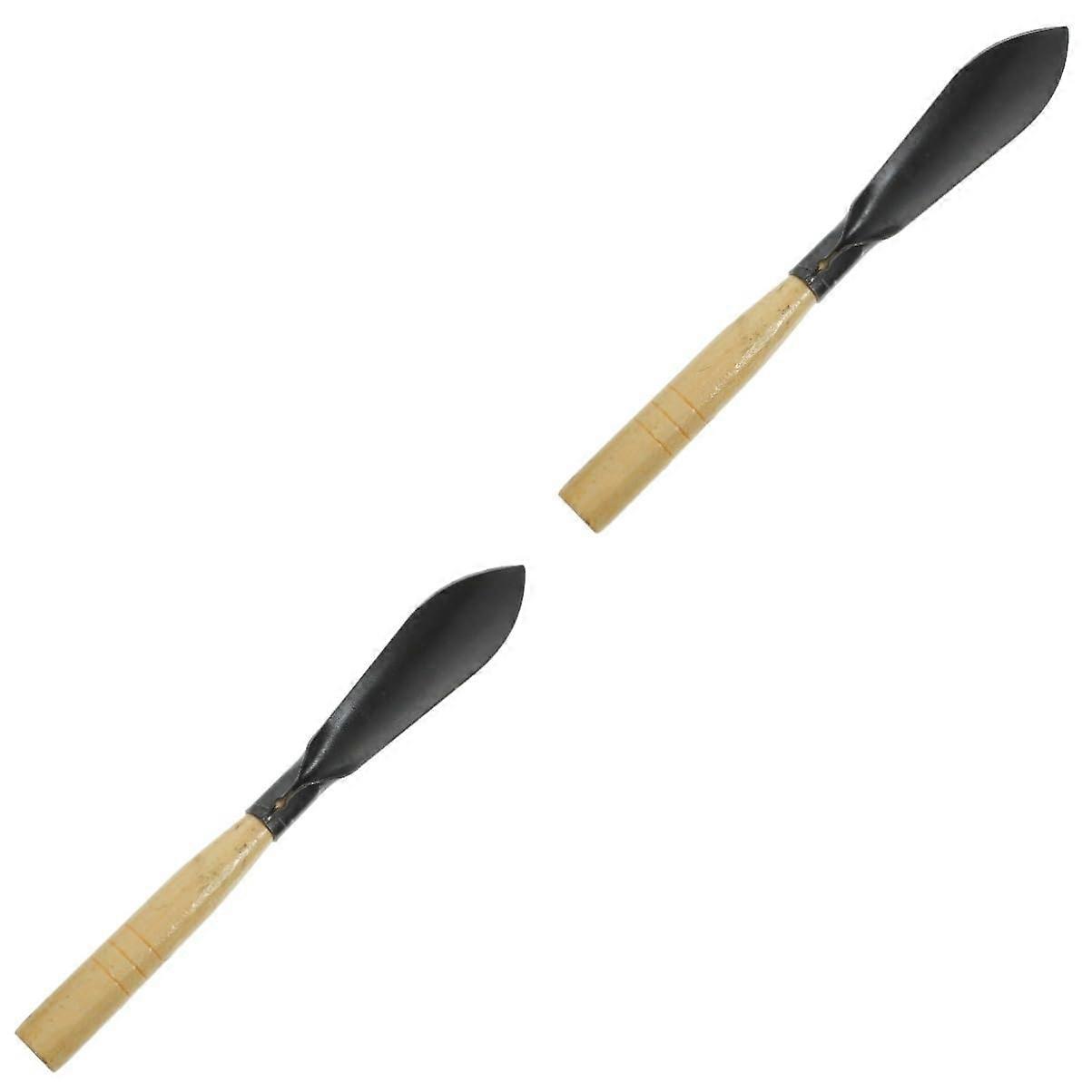 2 pieces garden trowel with wooden handle, ergonomic tool for planting and weeding