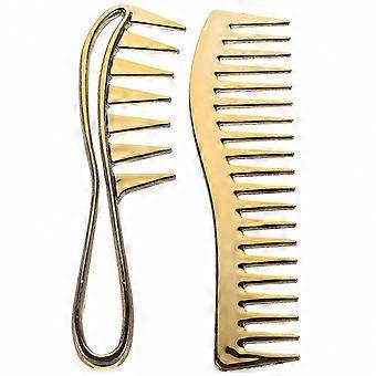 2-Pack Detangling Combs for Curly & Wet Hair - Wide Tooth Styling Tools