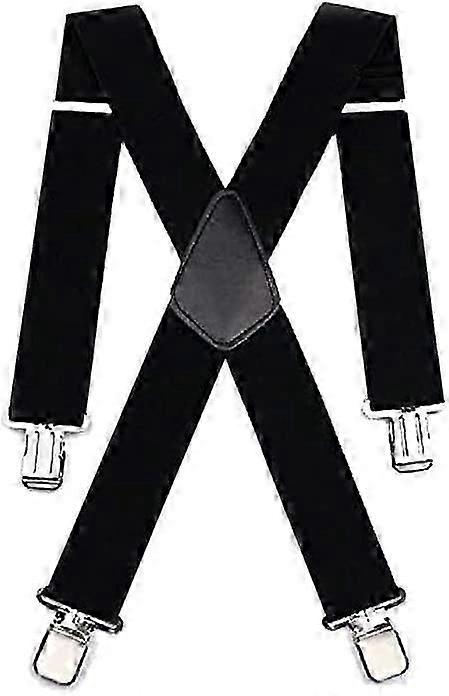 Σταυρωτά σιδεράκια πλάτους 50mm για ανδρικά παντελόνια μοτοσικλέτας, εξαιρετικά ανθεκτικά, ρυθμιζόμενα και ελαστικά, μαύρα