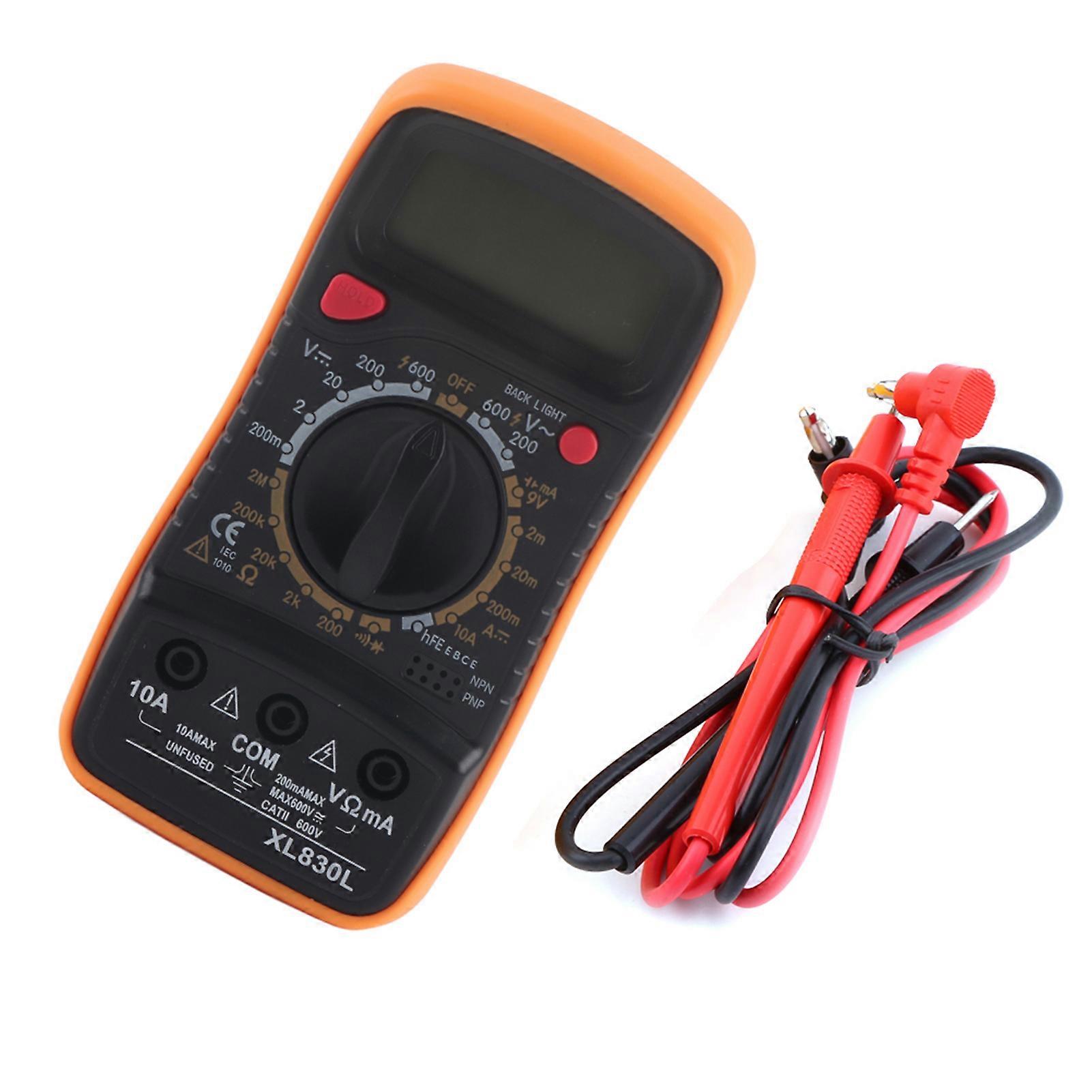 Digital LCD Multimeter AC/DC Voltmeter Resistance Current Volt Ohm Tester Meter
