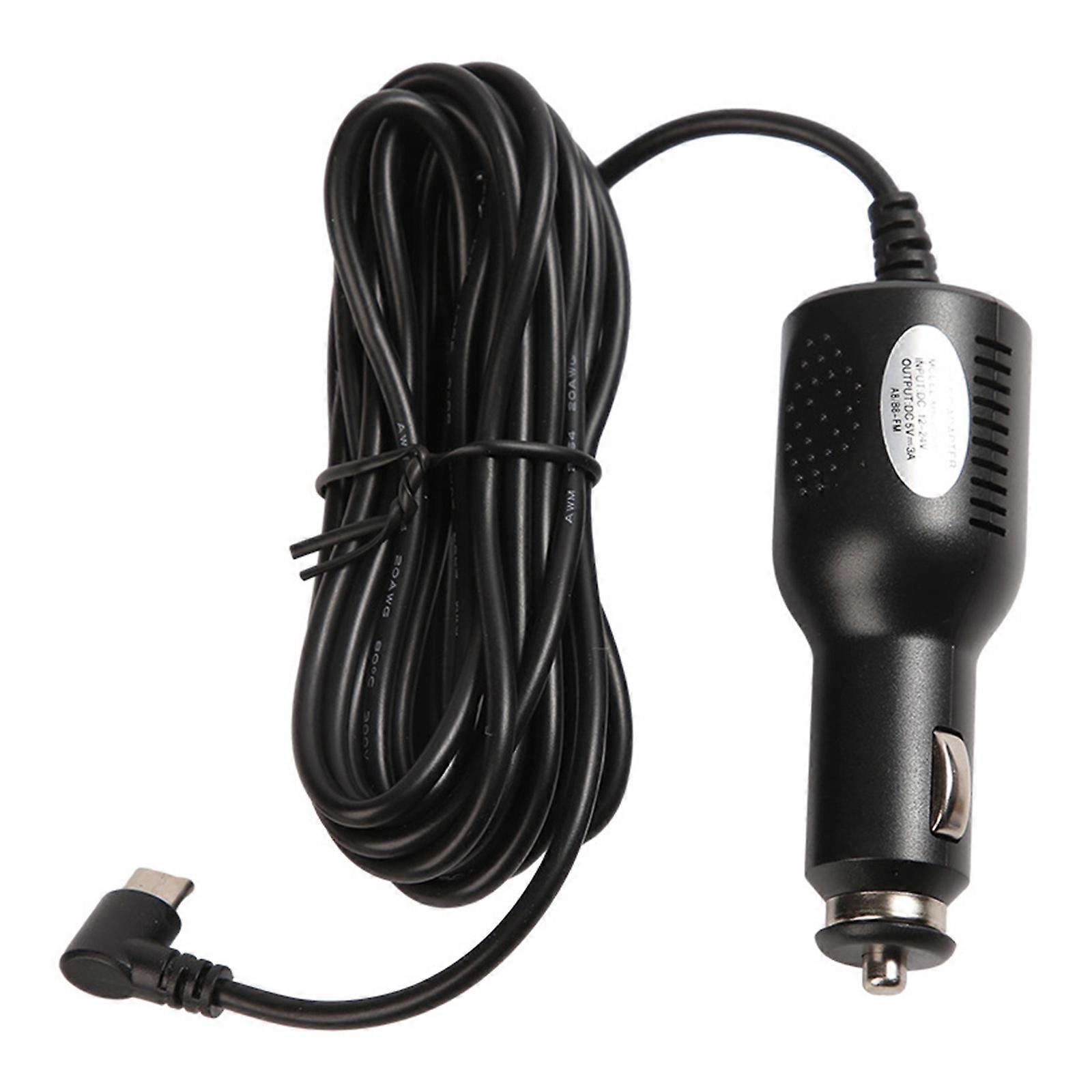 Automotive USB C Charging Cable 5V 3A Output ABS Material Builts for Extended Vehicle Use Multicolor