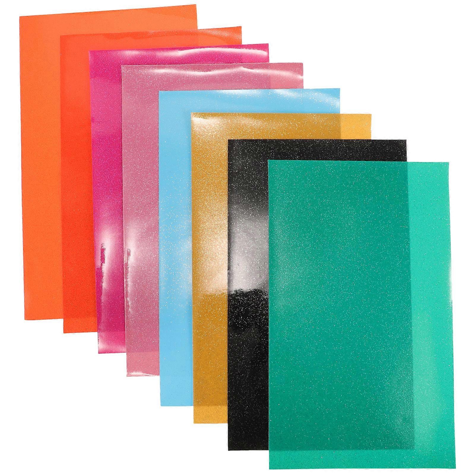 8 Sheets Assorted Color PVC Jelly for Craft Supplies and Decor Making