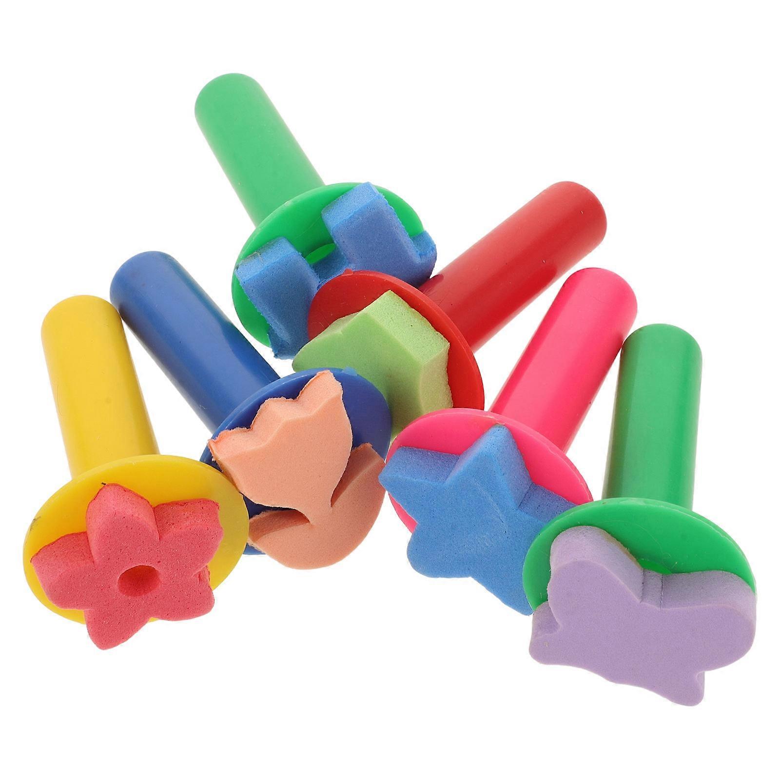 Here's a well structured product description and overview for the **"6pcs Sponge Painting Tools For Reusable Art Supplies With Fun Shapes Easy Clean