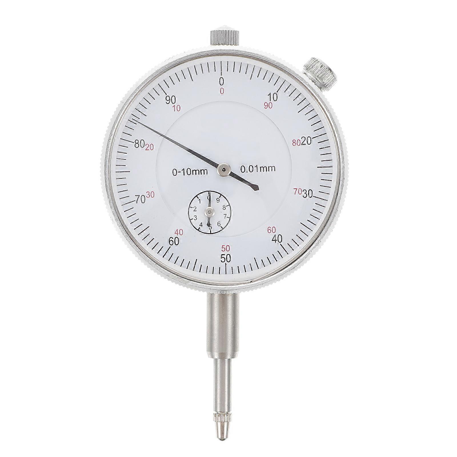 Dial Test Indicator for Measurement Mechanical Process Lab Use Silver Stainless Steel 0-10mm