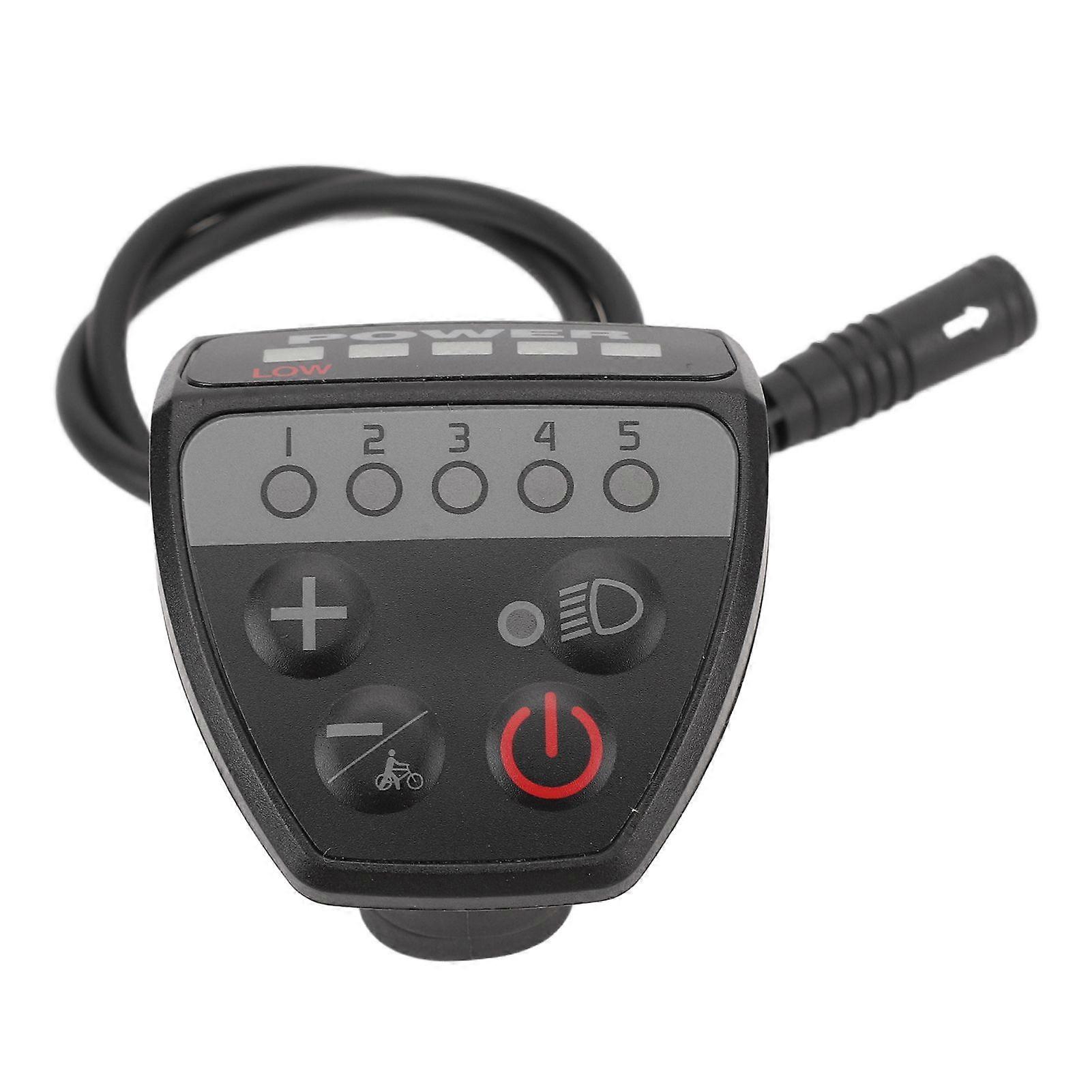 Electric Bike LED Display Speed Controller Smart Lightweight 24v 36v 48v Water Resistant 5pin Speed Controller LED Display Panel for Mid Drive Motor