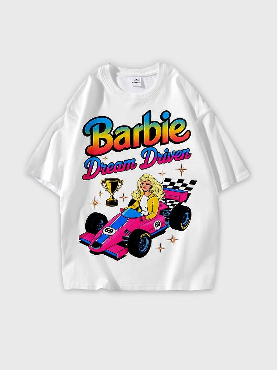 T-shirt round neck Pattern loose short sleeve N54