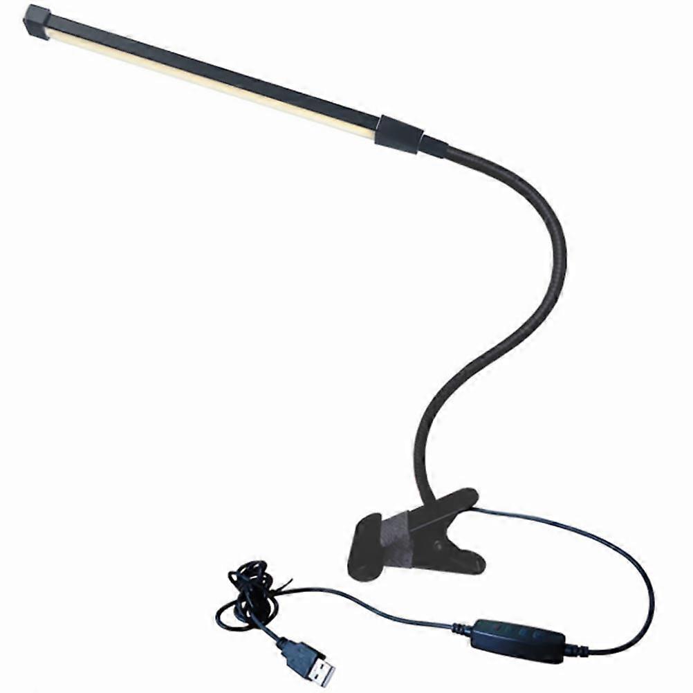 Black USB Bedside Lamp With Adjustable Color Temperature Designed For Students And Professionals 1Pack