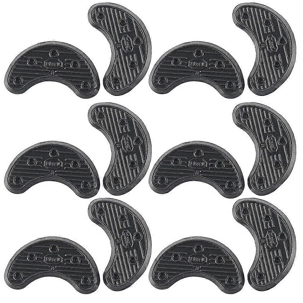 10 Pairs Black NonSlip Sole Protectors for Shoes TPR Material Easy to Use WearResistant