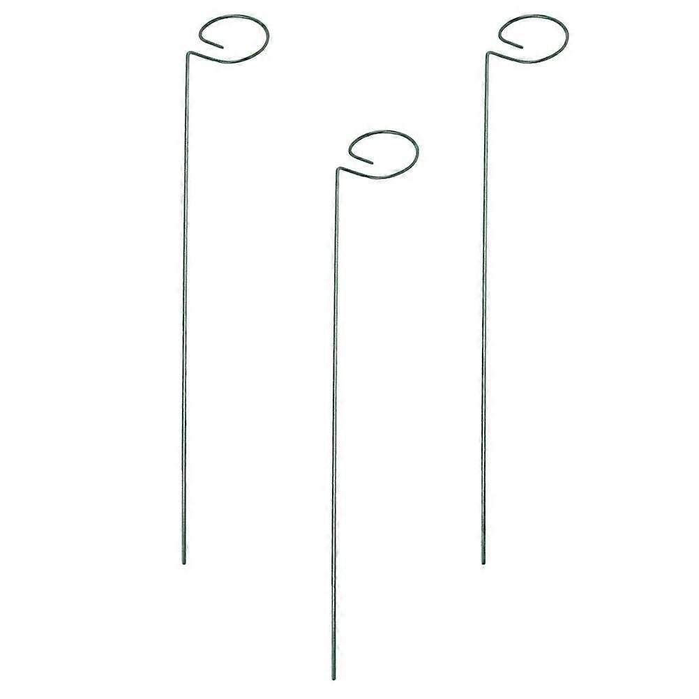 Practical Iron Plant Support Frames for Gardening Green Color 3 Pieces Fits Most Small Plants