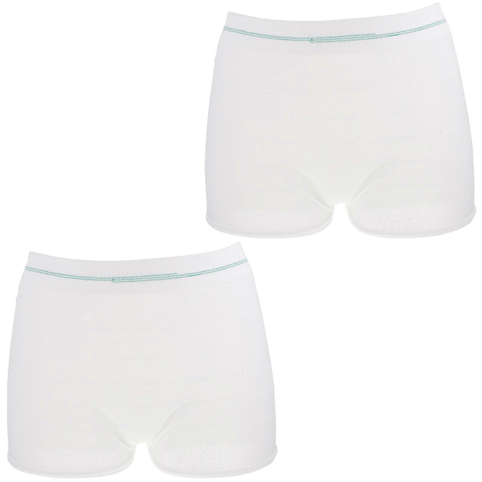 2Pcs Comfortable Disposable Briefs For Women Incontinence Care Lightweight Elastic Assorted Color