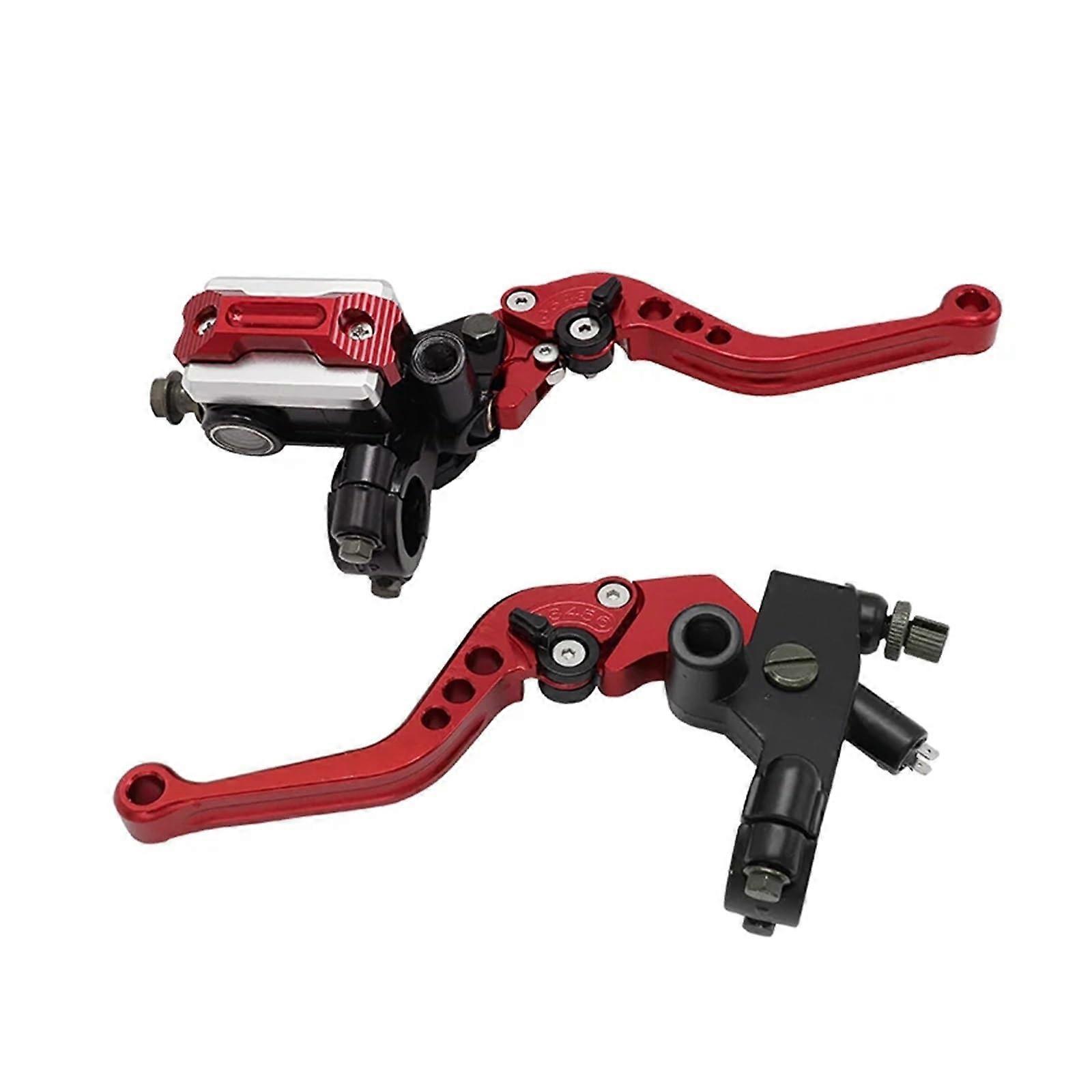 Motorcycle Clutch Lever 7/8 22 mm CNC Hydraulic Front Master Cylinder (Red)