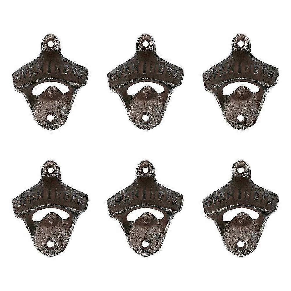 6 Wall-Mounted Bottle Openers  British Pub Style